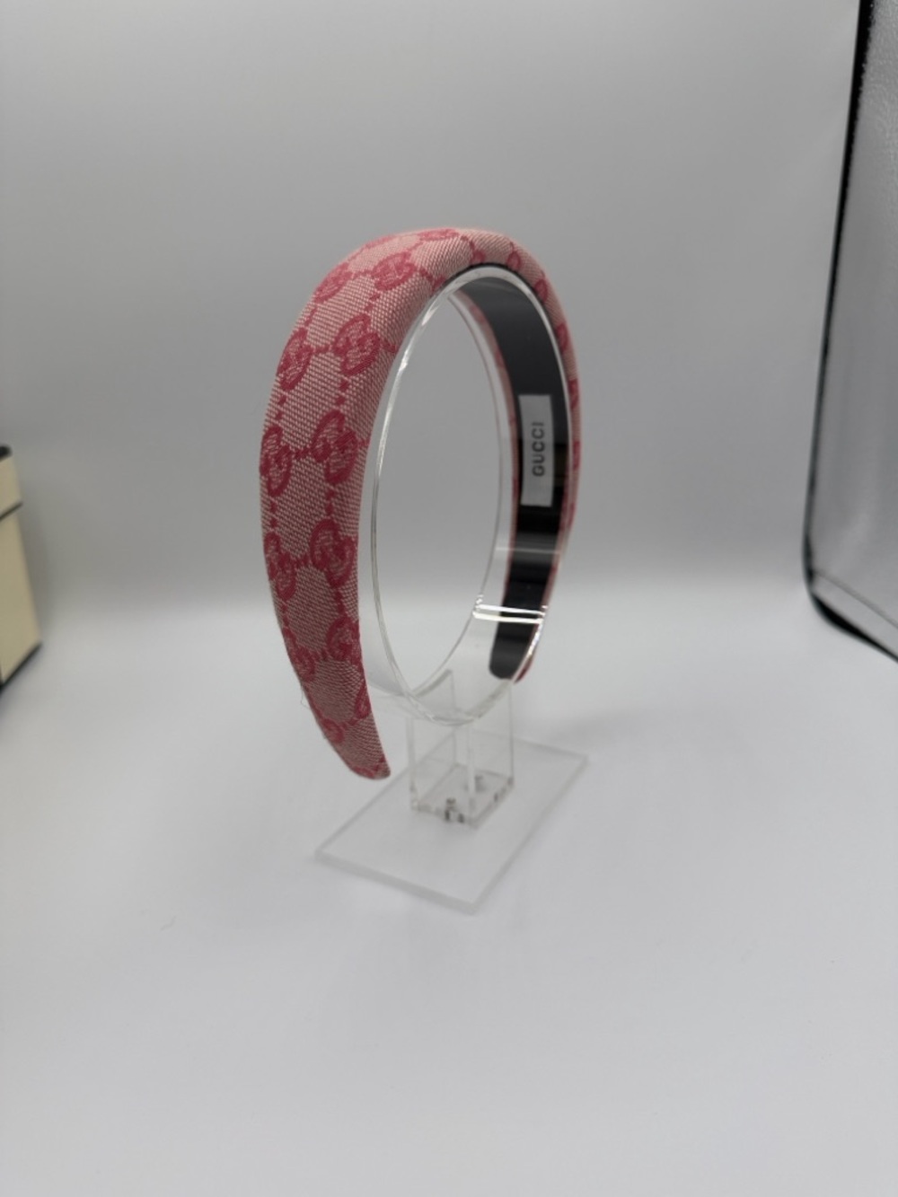 Gucci Pink GG Monogram Padded Headband